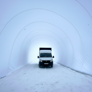 Бескаркасная палатка  18х8х7 м